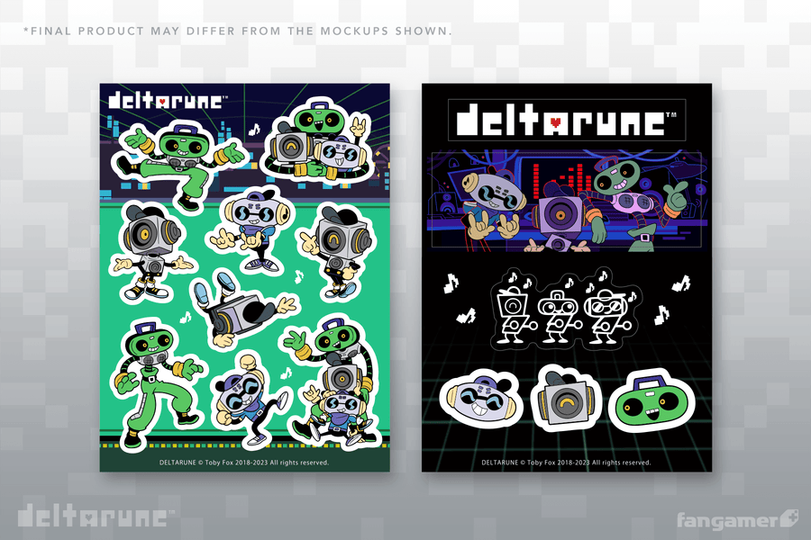 Sweet Cap'n Cakes Sticker Sheet - DELTARUNE