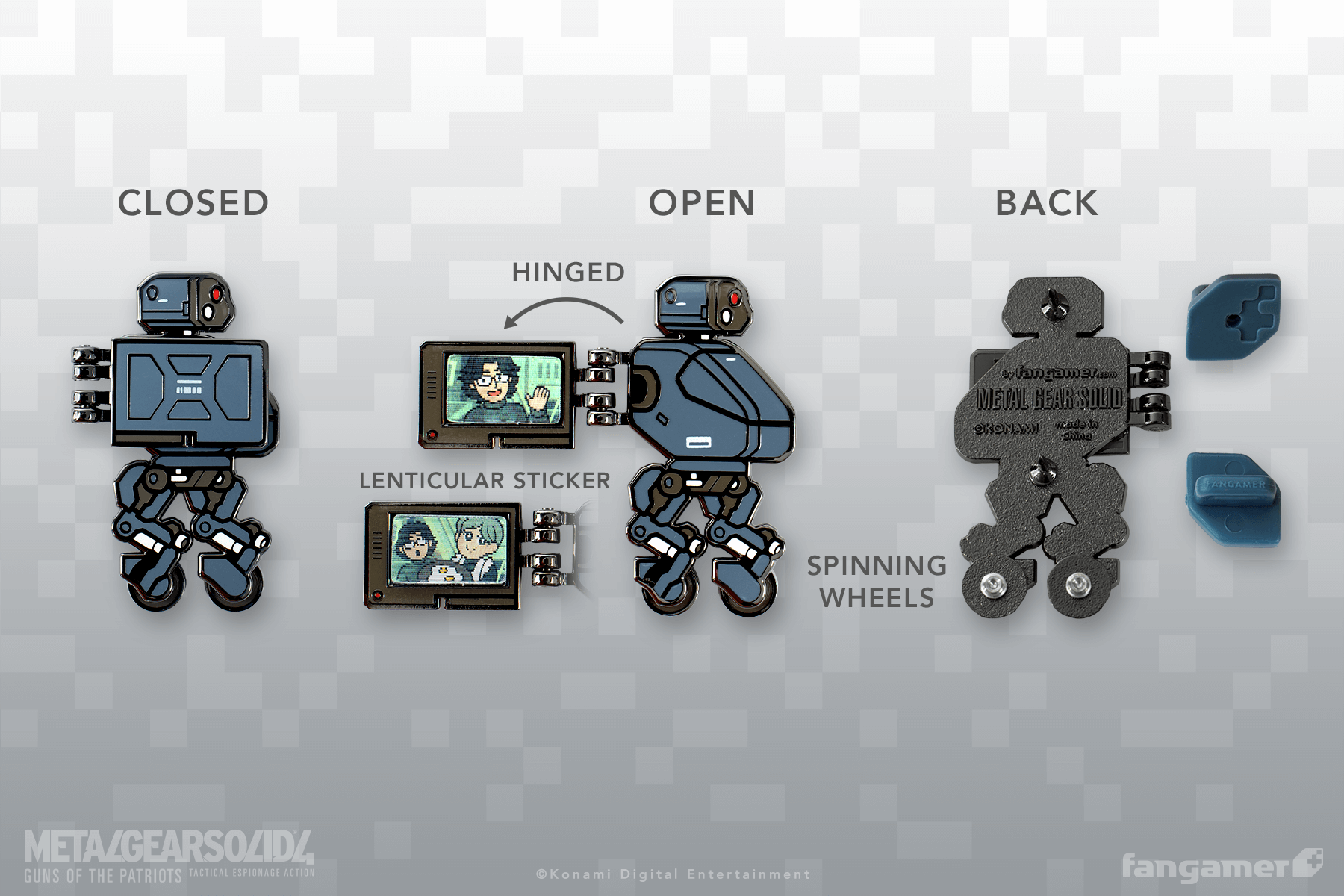 METAL GEAR SOLID - Metal Gear Mk. II Pin - Fangamer Europe