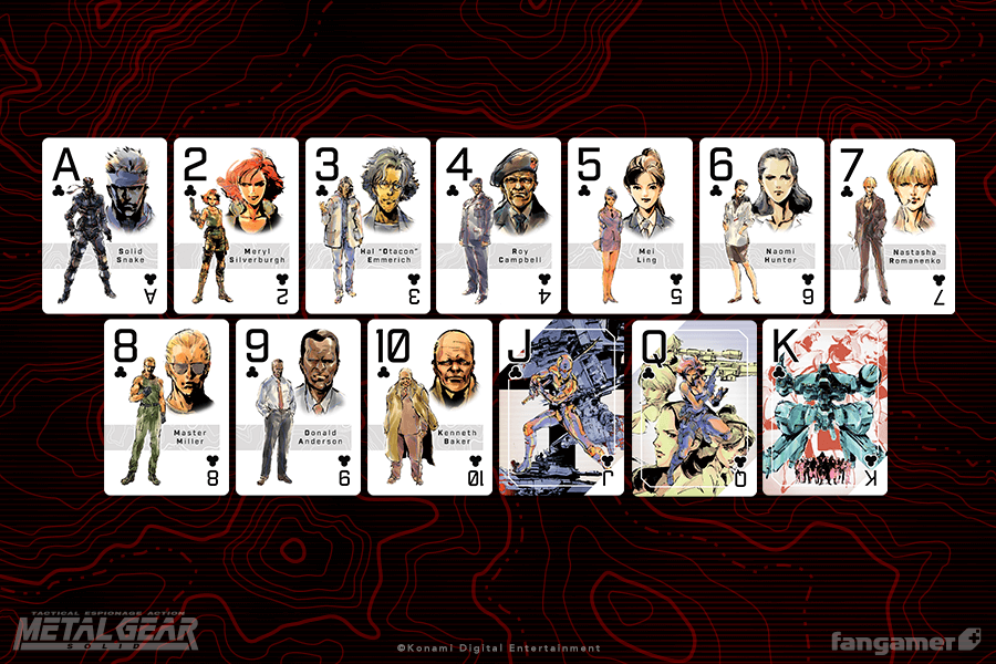 metal gear solid rpg METAL GEAR SOLID Playing Cards
