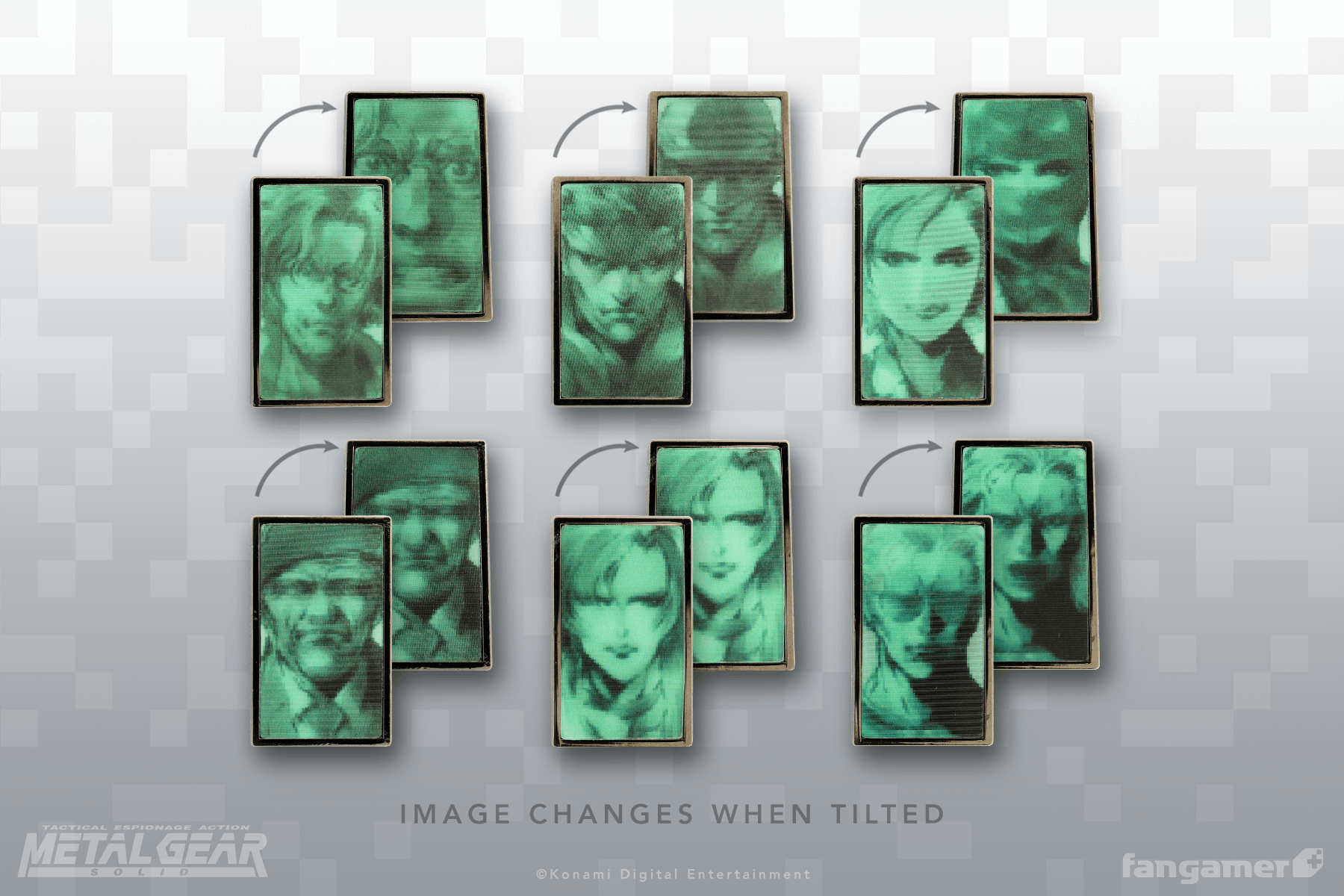 METAL GEAR SOLID - Codec Lenticular Pin Set - Fangamer Europe