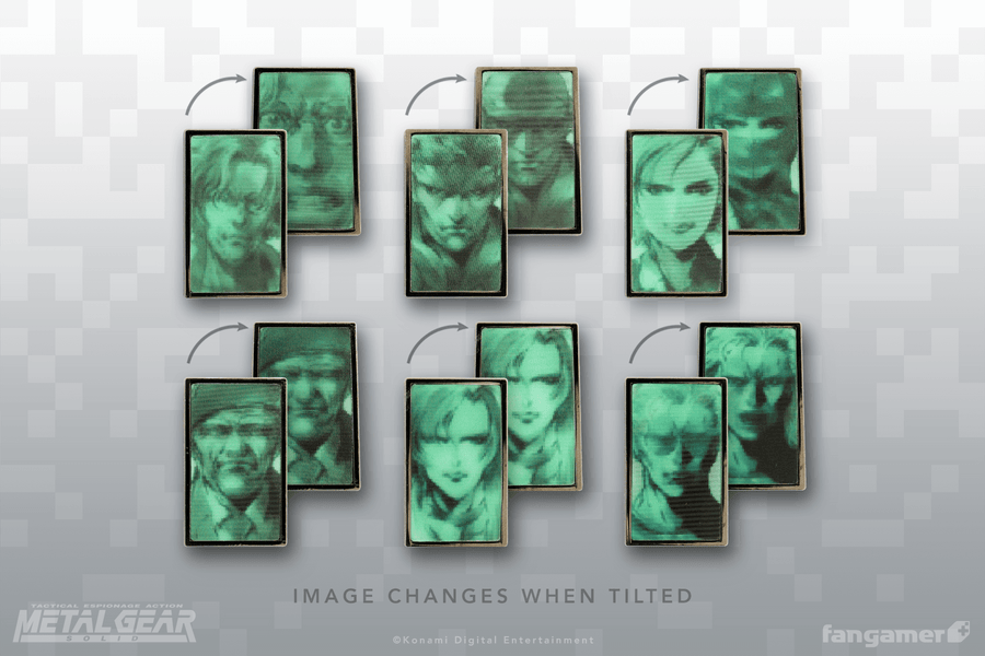 Codec Lenticular Pin Set - Metal Gear Solid
