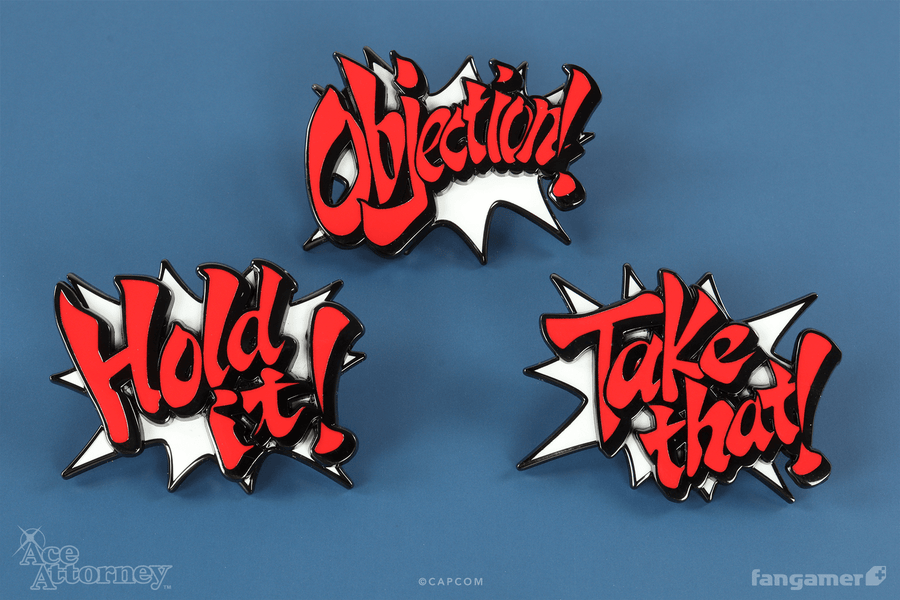 Interjection! Pin Set - Ace Attorney