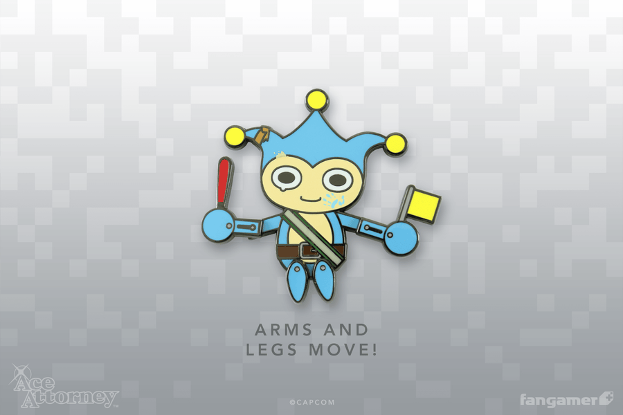 Blue Badger Dancing Pin - Ace Attorney
