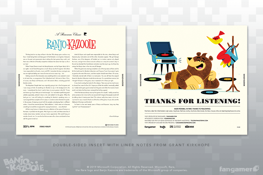 Banjo-Kazooie Vinyl Soundtrack Box Set - Fangamer Europe