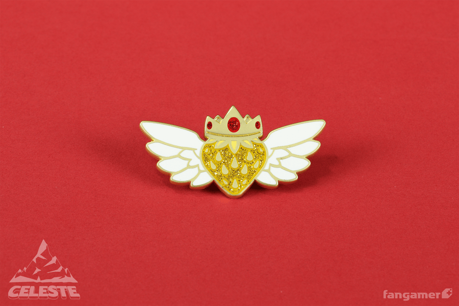 Golden Strawberry Pin - Celeste