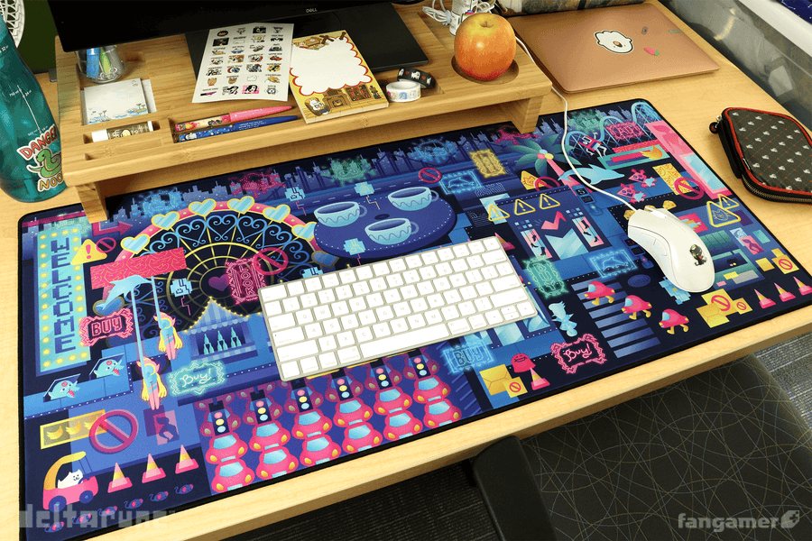 Cyber City Desk Mat - DELTARUNE