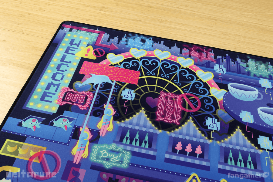 Cyber City Desk Mat - DELTARUNE