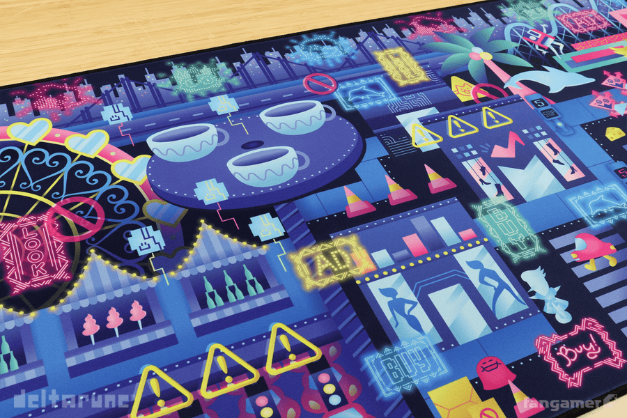 Cyber City Desk Mat - DELTARUNE