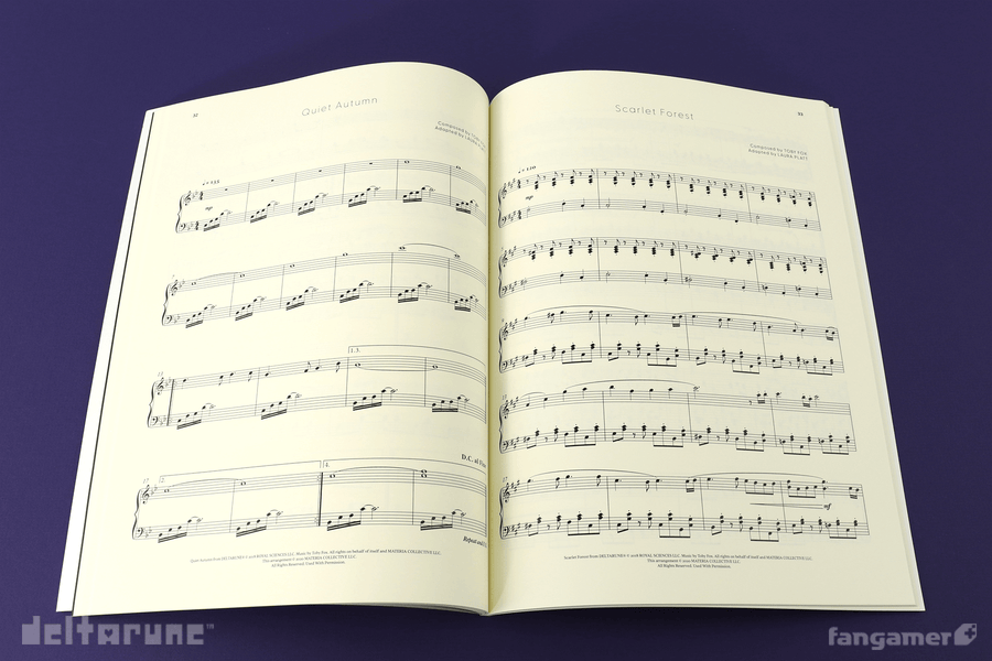 DELTARUNE Incomplete Piano Score Book
