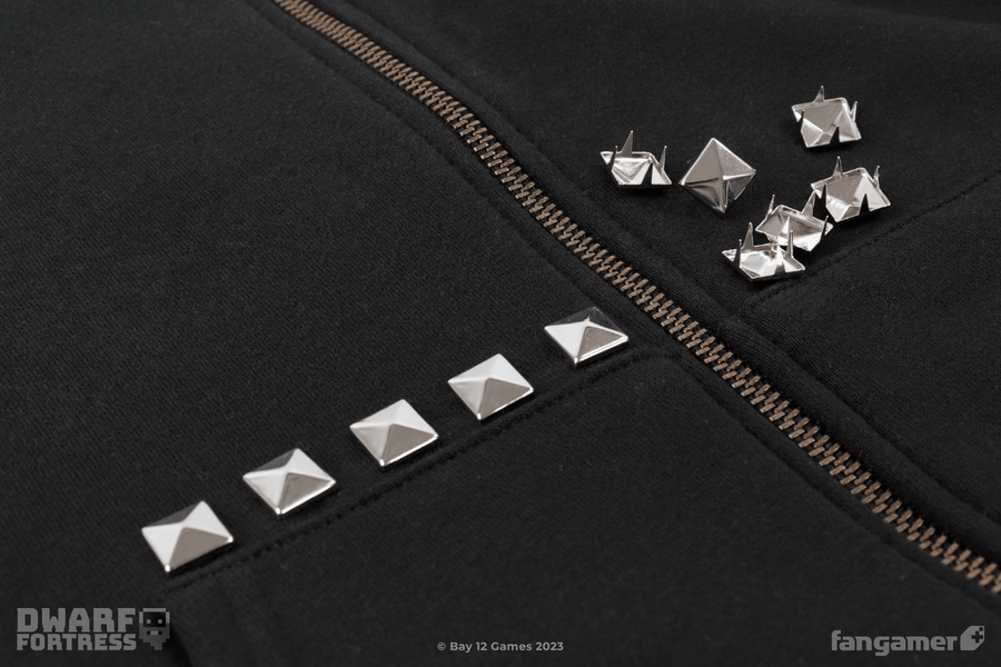 Menacingly Spiked Hoodie - Dwarf Fortress