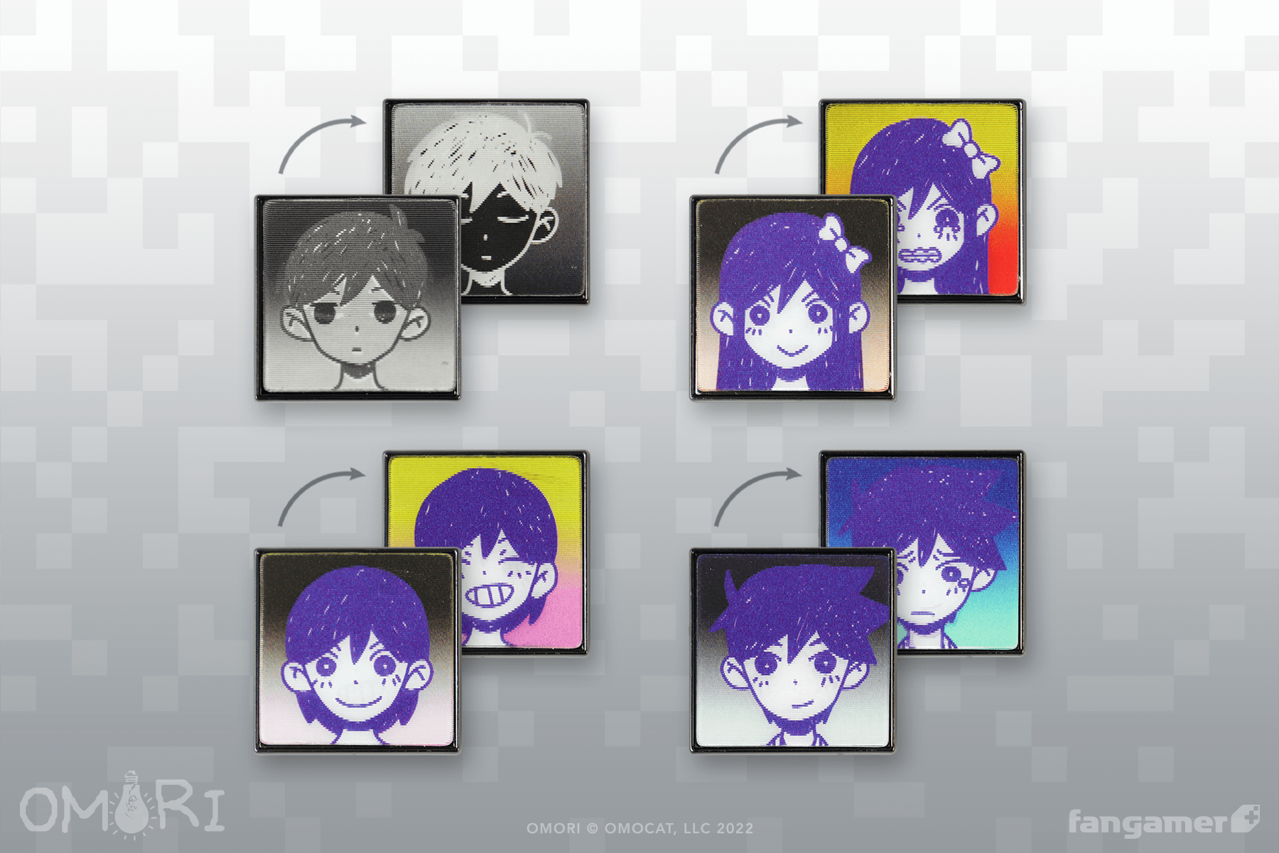 OMORI Emotions Set 1 Vinyl Stickers 