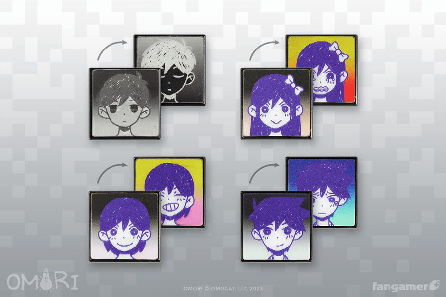 Lenticular Emotions Pin Combo - OMORI