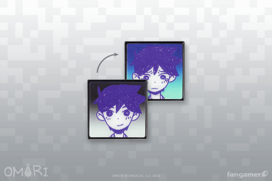 Sad HERO Lenticular Pin - OMORI