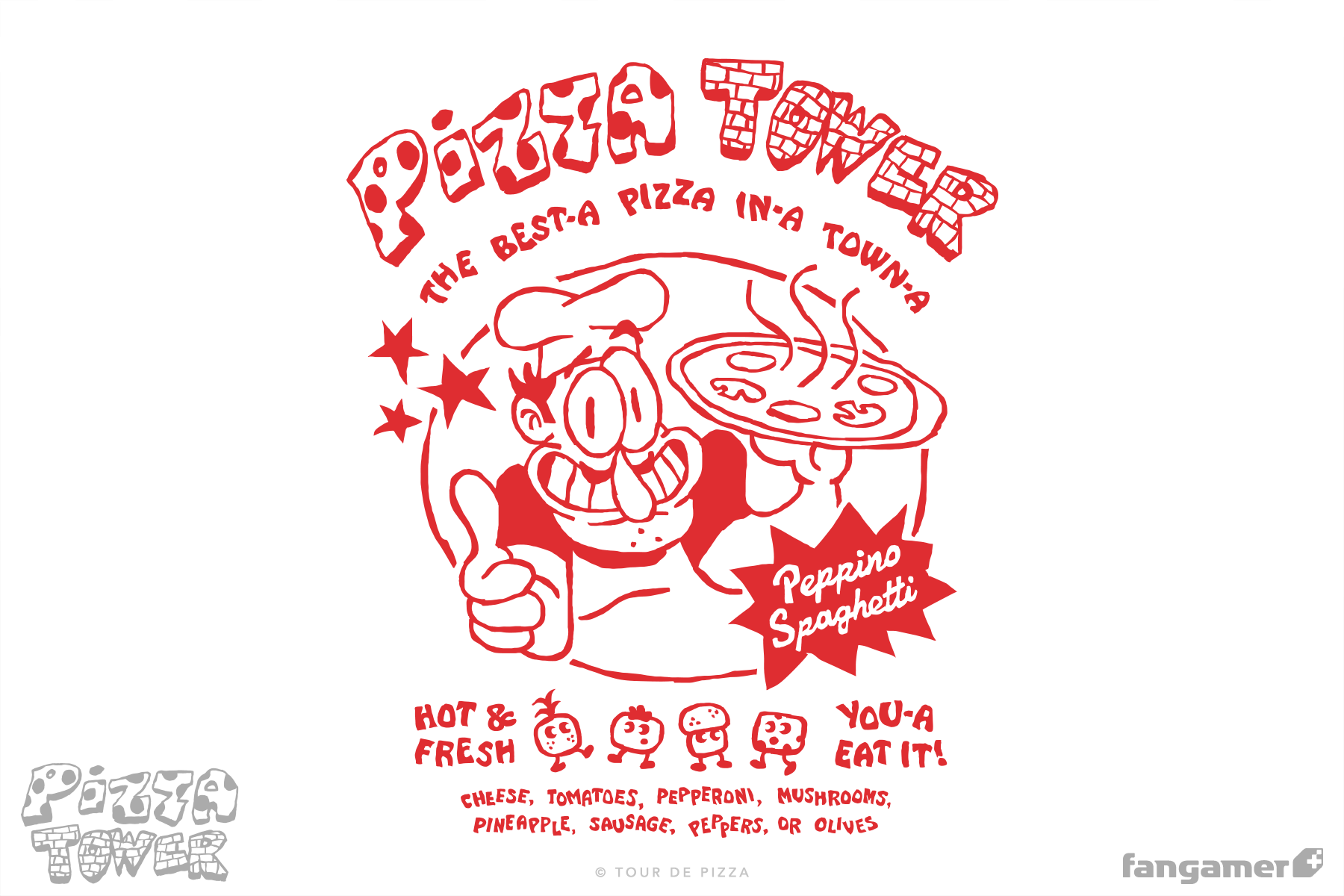 Pizza Tower - Pizza Tower - Fangamer Europe